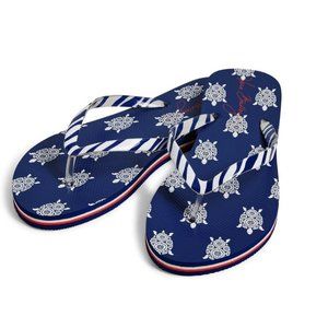 Sz Large 9-10 Turtle Flip Flops 221-11pb23